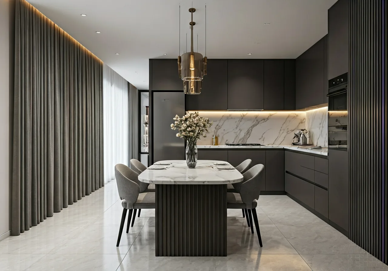 Chung cu GP Tower Quan Cau Giay Ha Noi - thiet ke bep