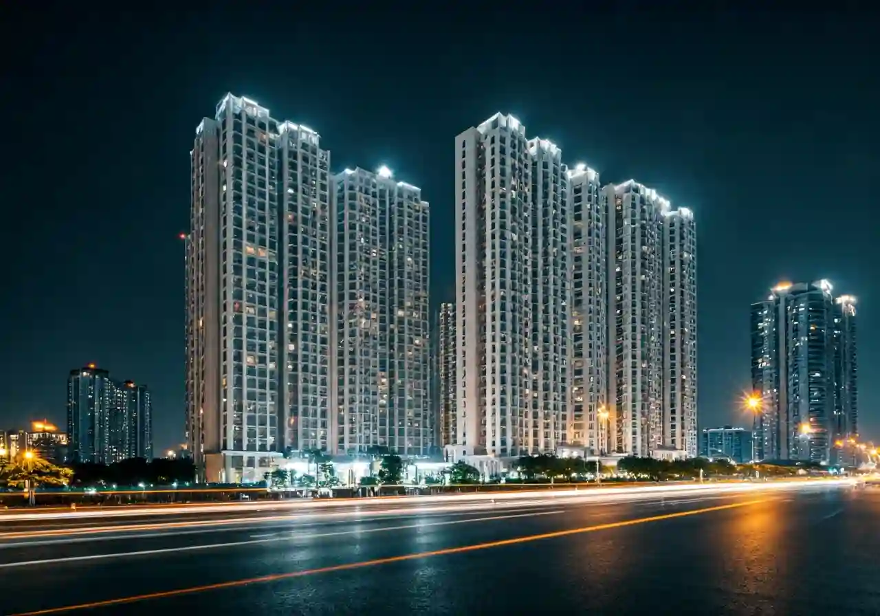 Chung cu GP Tower Quan Cau Giay Ha Noi - canh dem