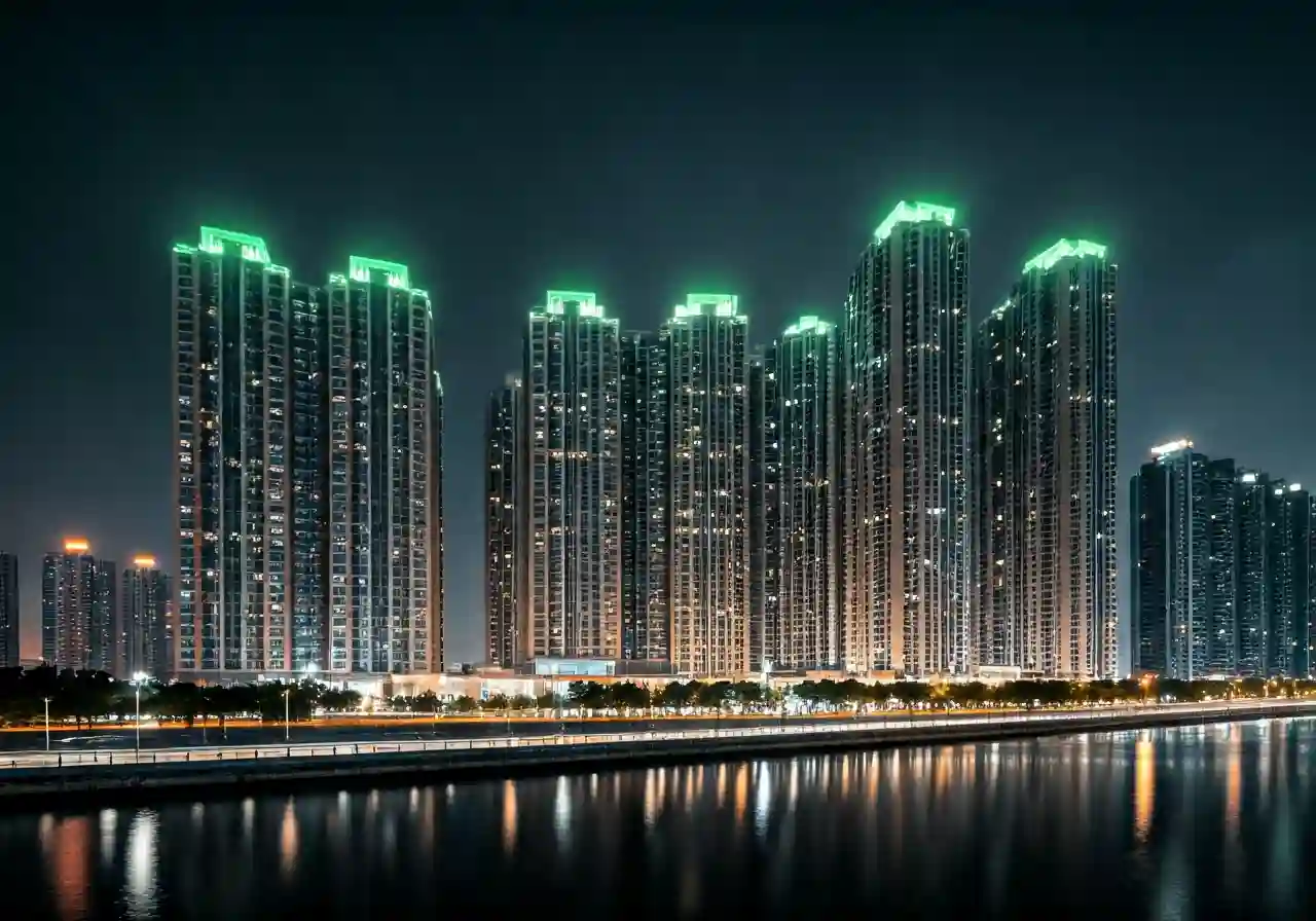 Chung cu Green Pearl - canh dem