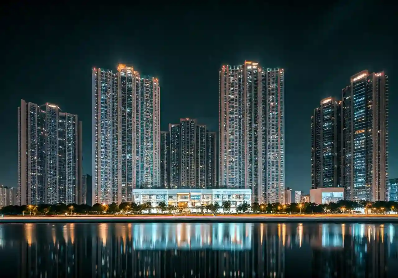 Chung cu Green Tower - canh dem