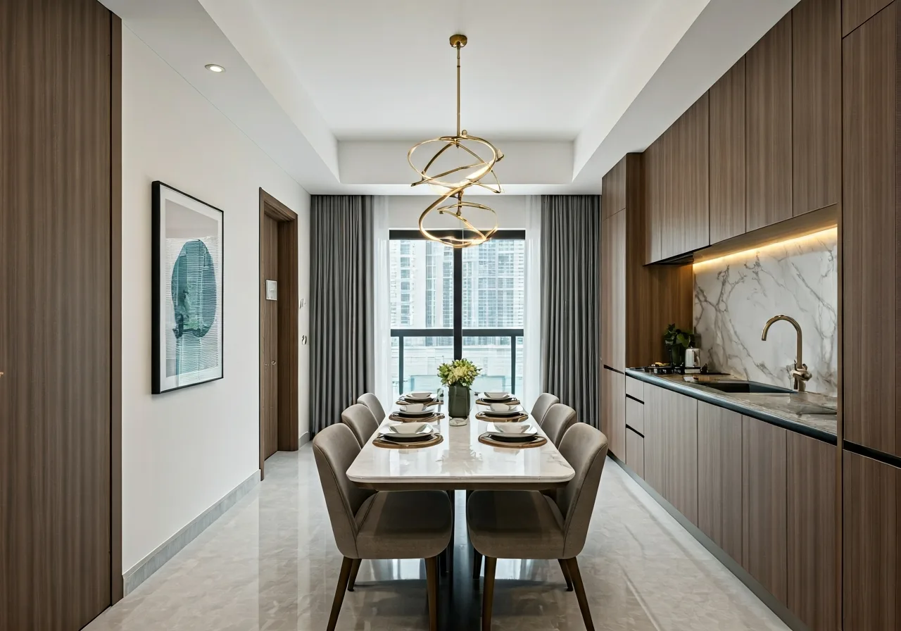 Chung cu Ha Cau Residence - thiet ke bep