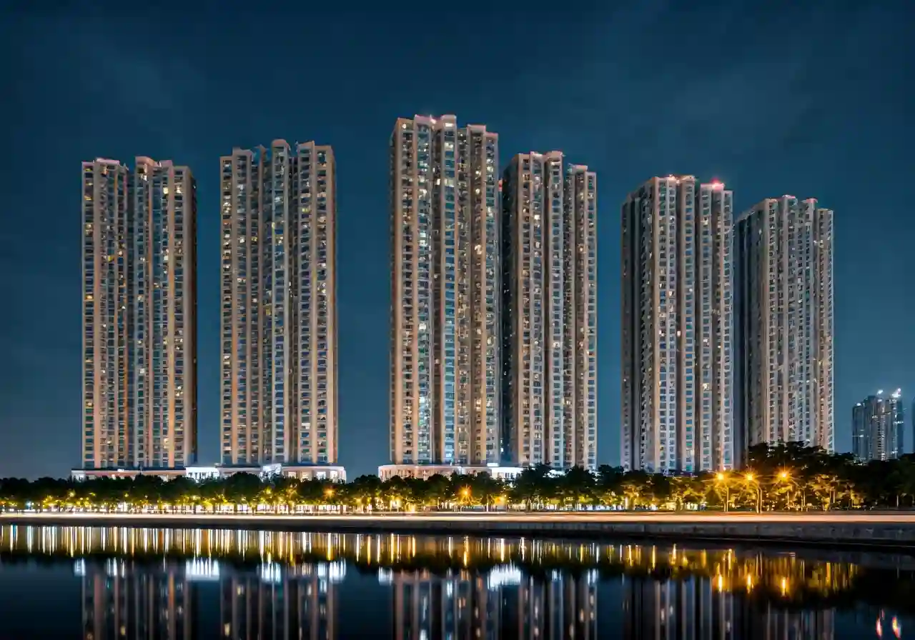 Chung cu Ha Dinh Tower - canh dem