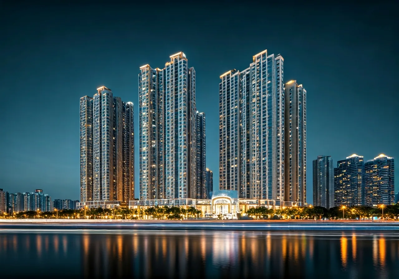Chung cu Ha Noi Aqua Central - canh dem