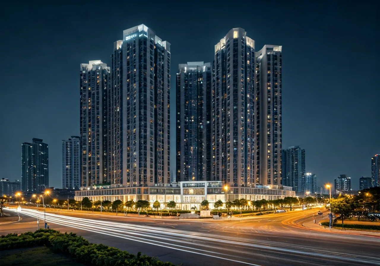 Chung cu Ha Noi Center Point - canh dem