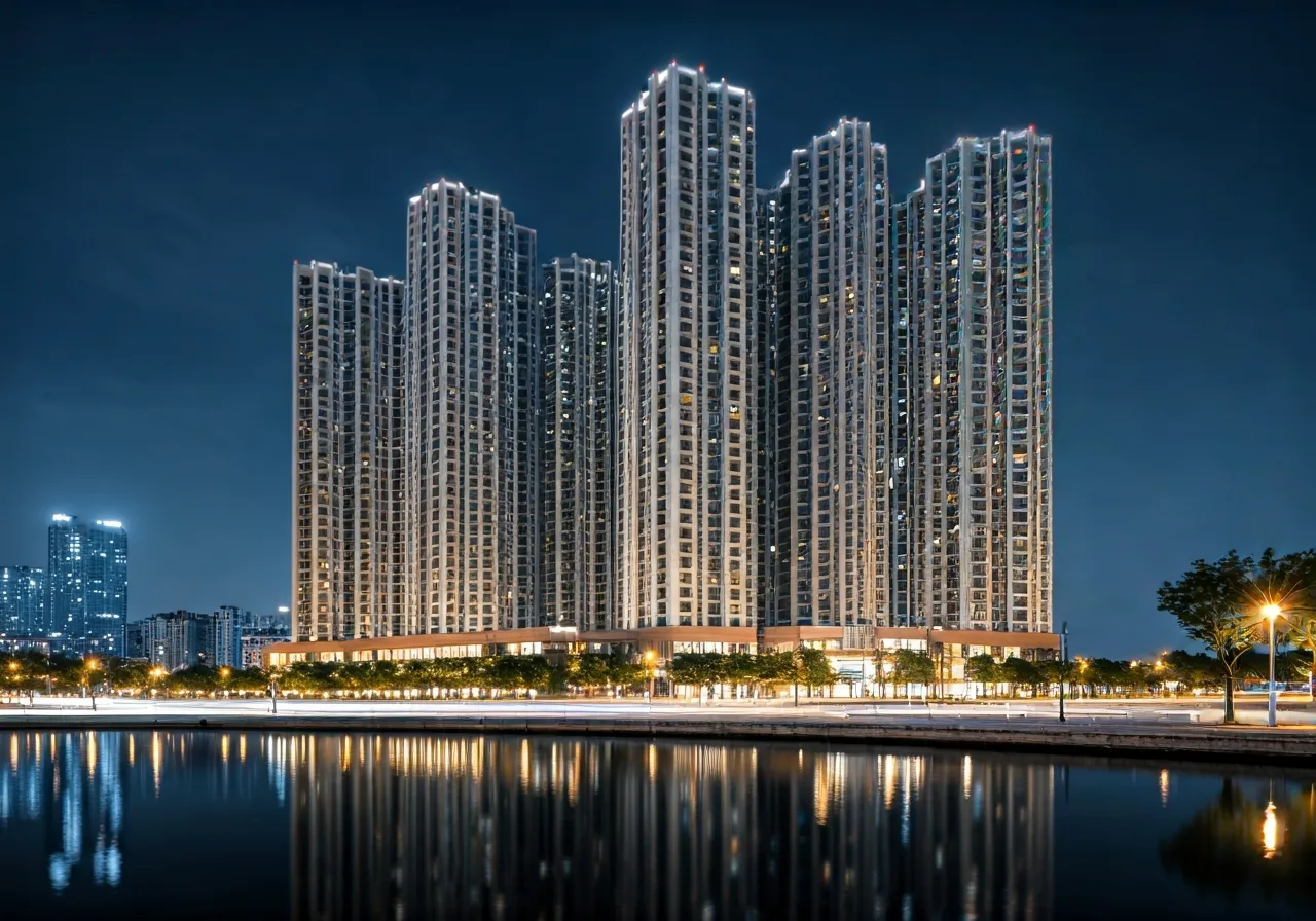 Chung cu Ha Noi Orchard Park - canh dem