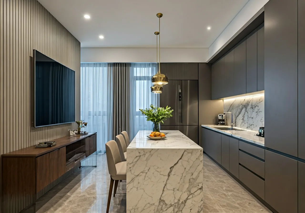 Chung cu Hamilton Complex - thiet ke bep