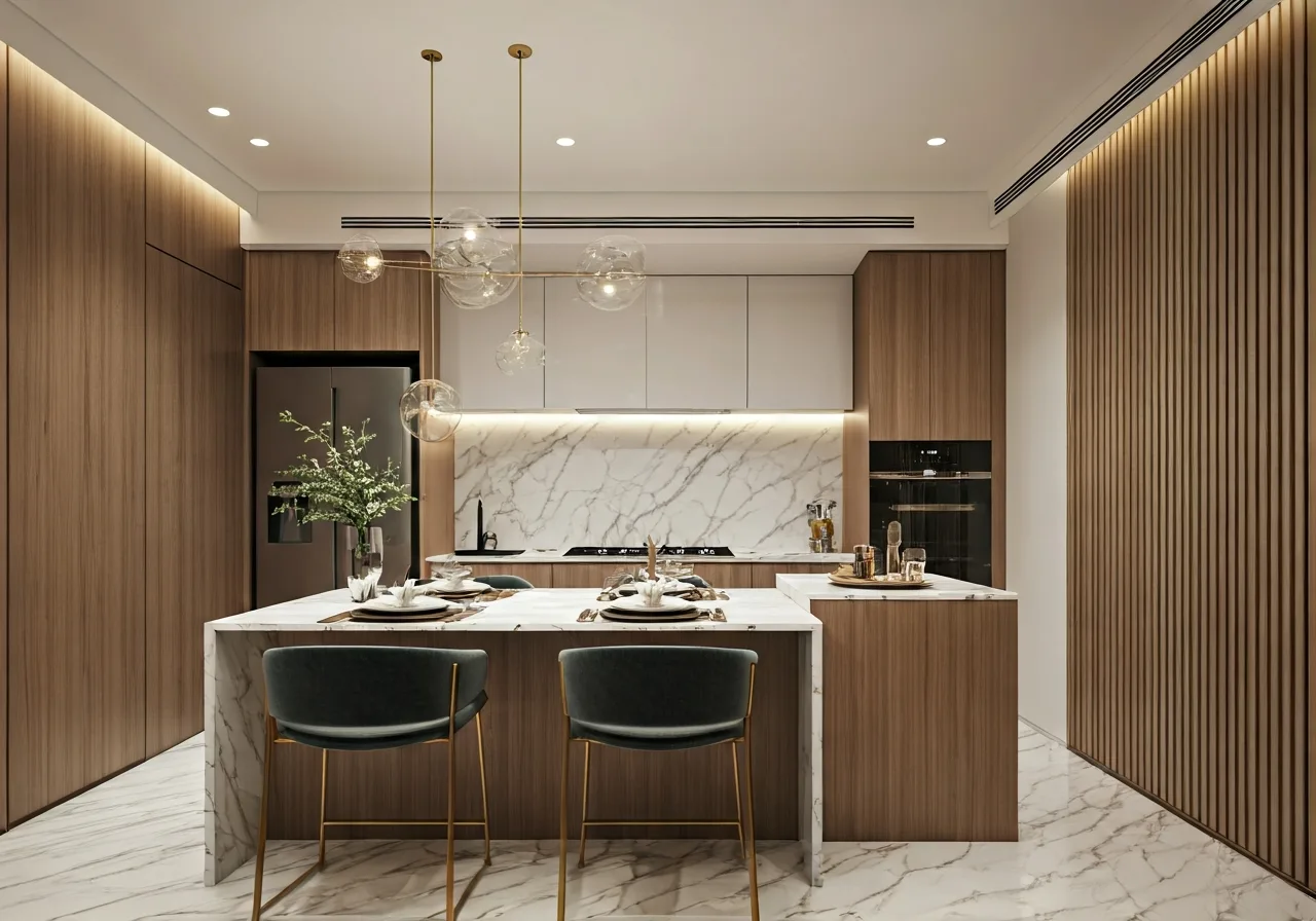 Chung cu Handico Riverside - thiet ke bep