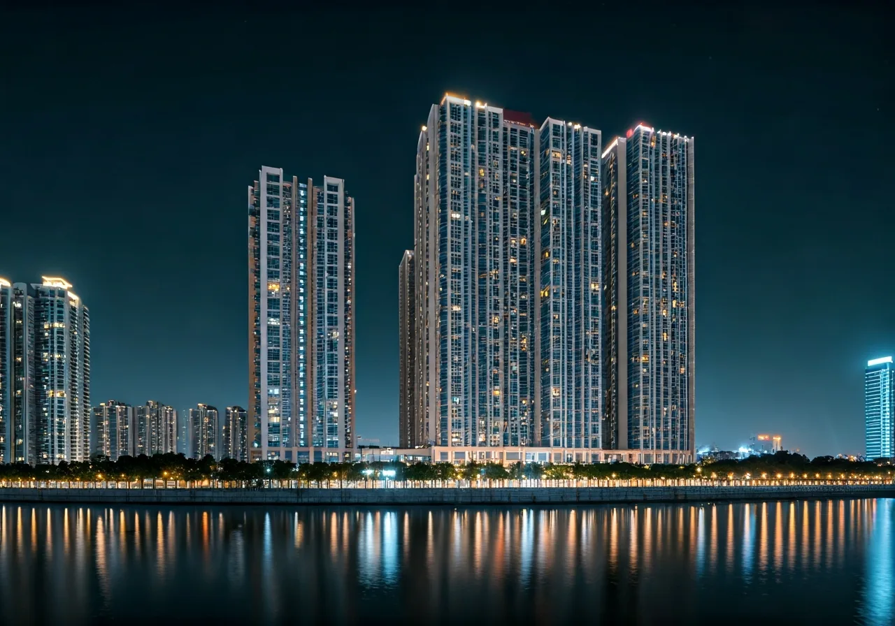 Chung cu Handico Riverside - canh dem