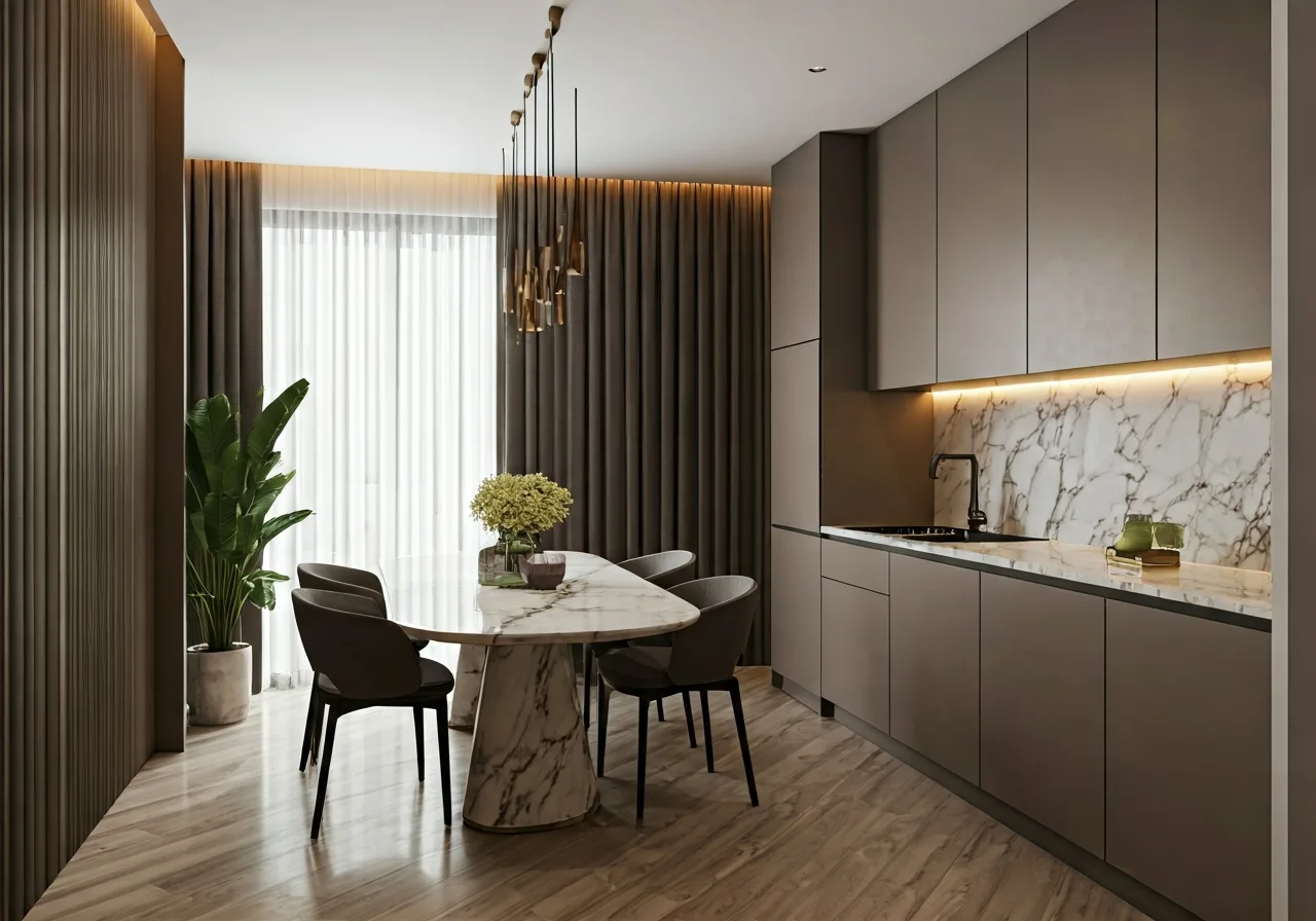 Chung cu Hapulico Complex - thiet ke bep