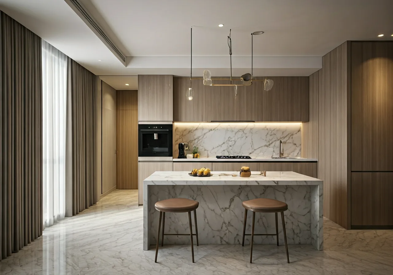 Chung cu HDI Tower - thiet ke bep
