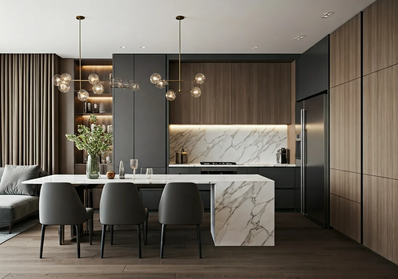 Chung cu Helios Tower - thiet ke bep