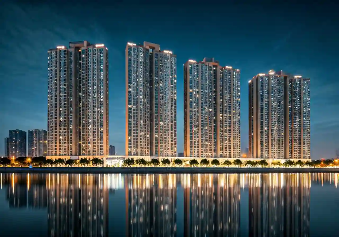 Chung cu Hoang Cau Skyline - canh dem