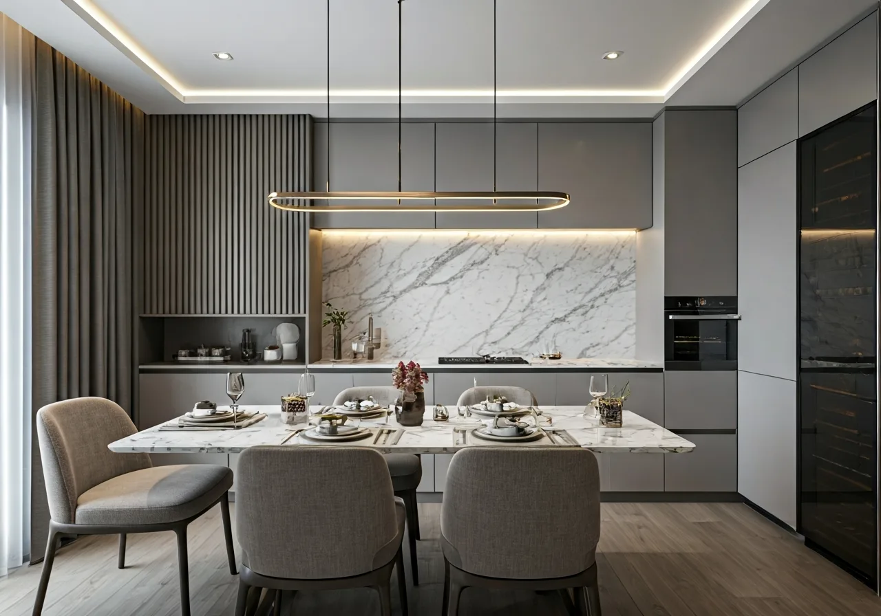 Chung cu Hud3 Hanel Building - thiet ke bep