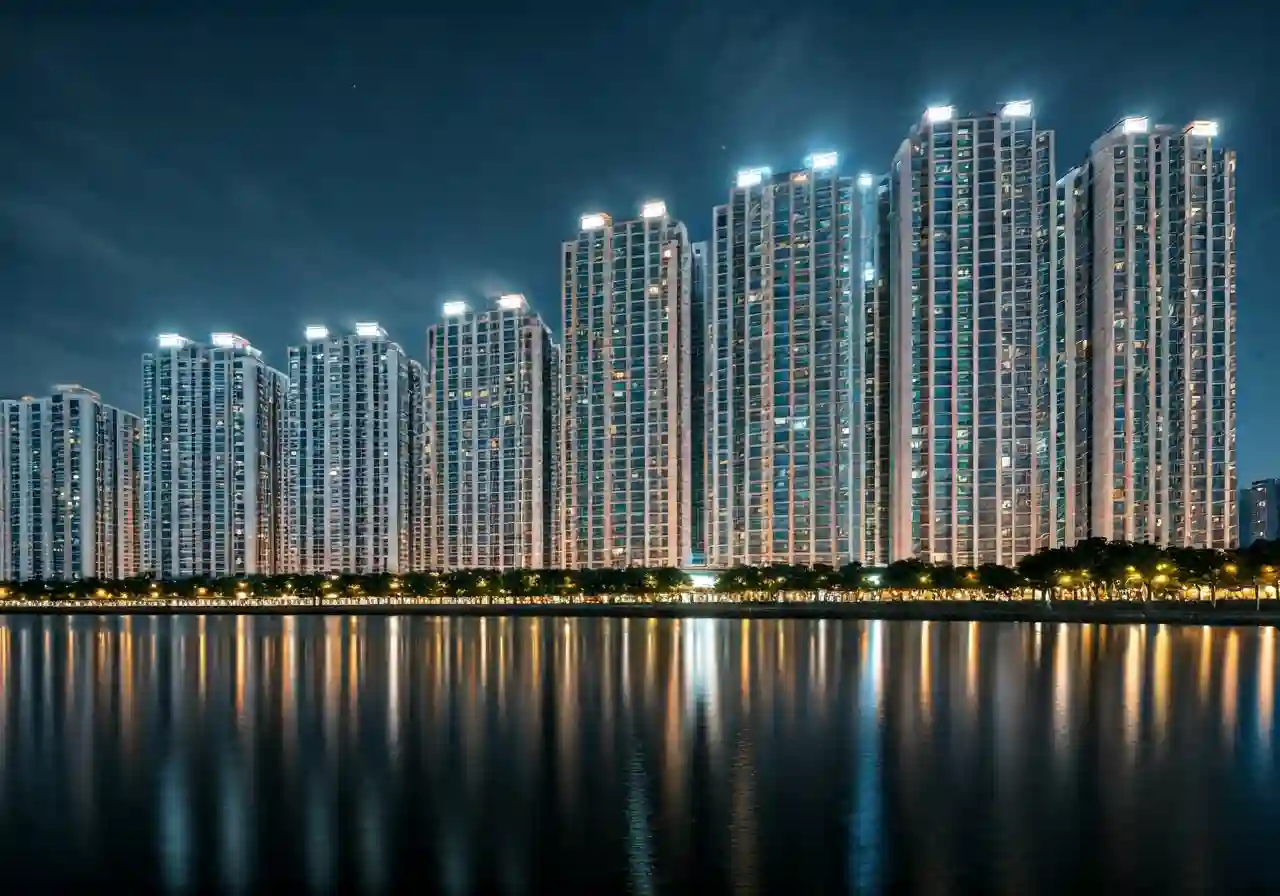 Chung cu Hung Thinh Lakeside - canh dem