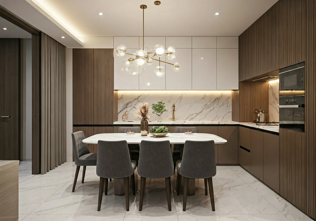 Chung cu Hung Thinh Residence - thiet ke bep