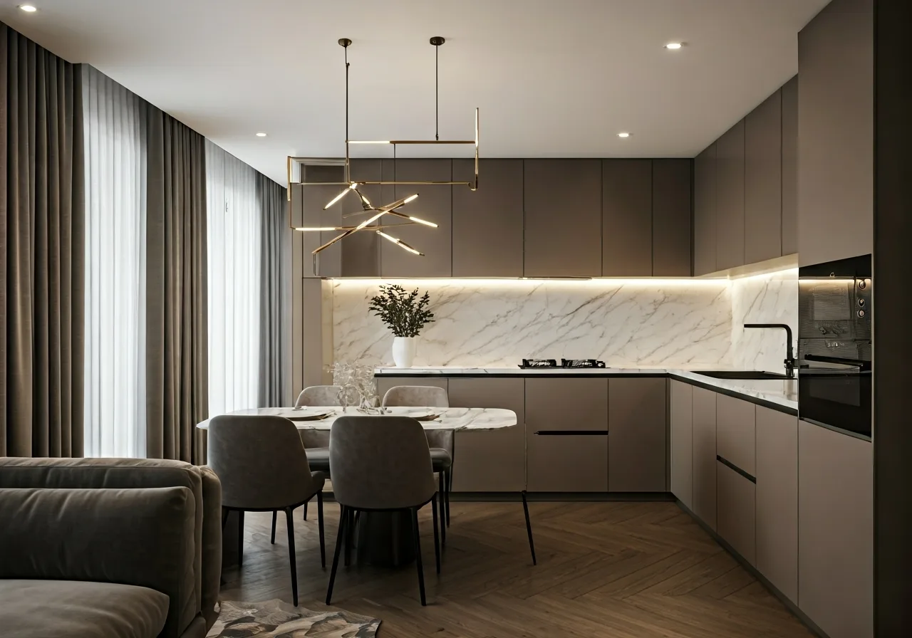 Chung cu Imperia Eden Park - thiet ke bep