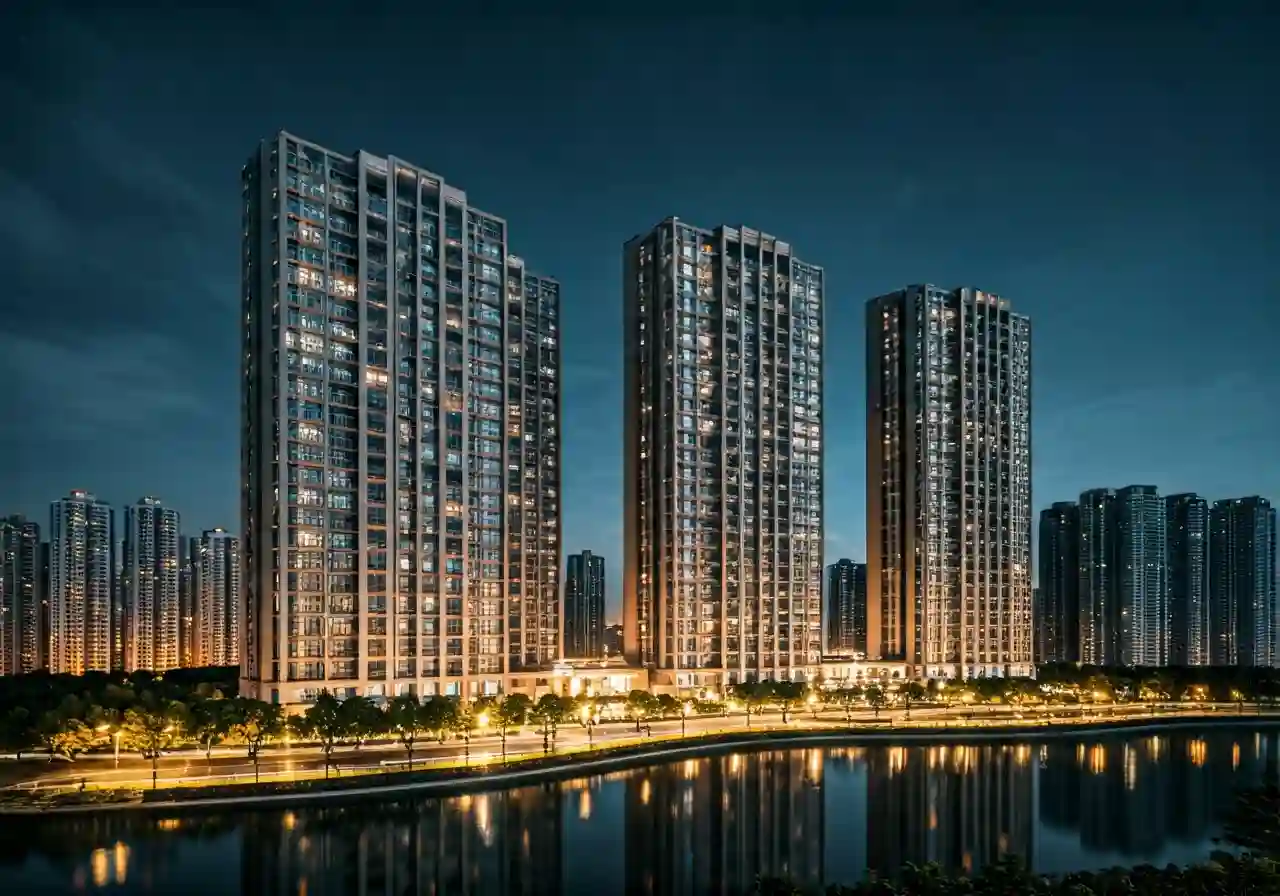 Chung cu Imperia Green Park - canh dem