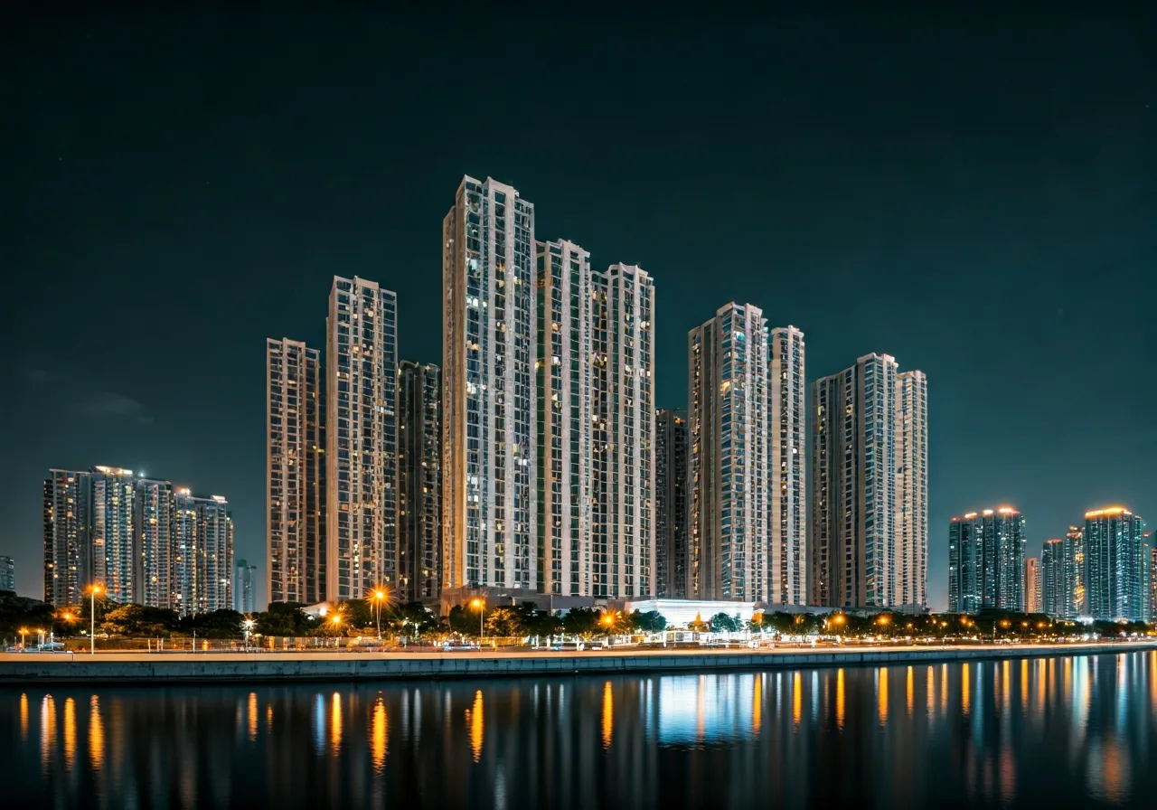 Chung cu Khai Son City - canh dem