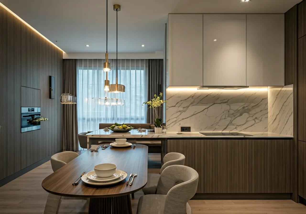 Chung cu Lac Hong Westlake - thiet ke bep