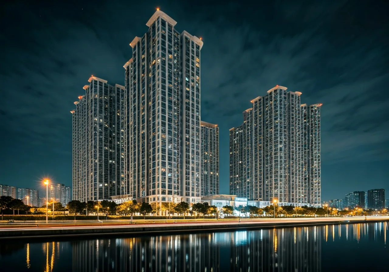 Chung cu Le Grand Jardin - canh dem