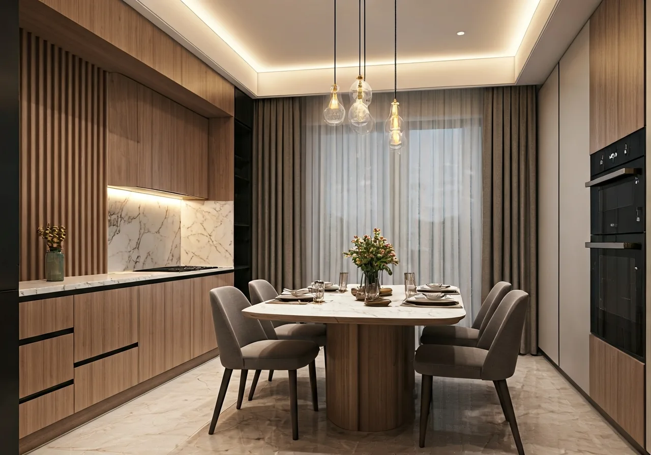 Chung cu Long Bien Central - thiet ke bep