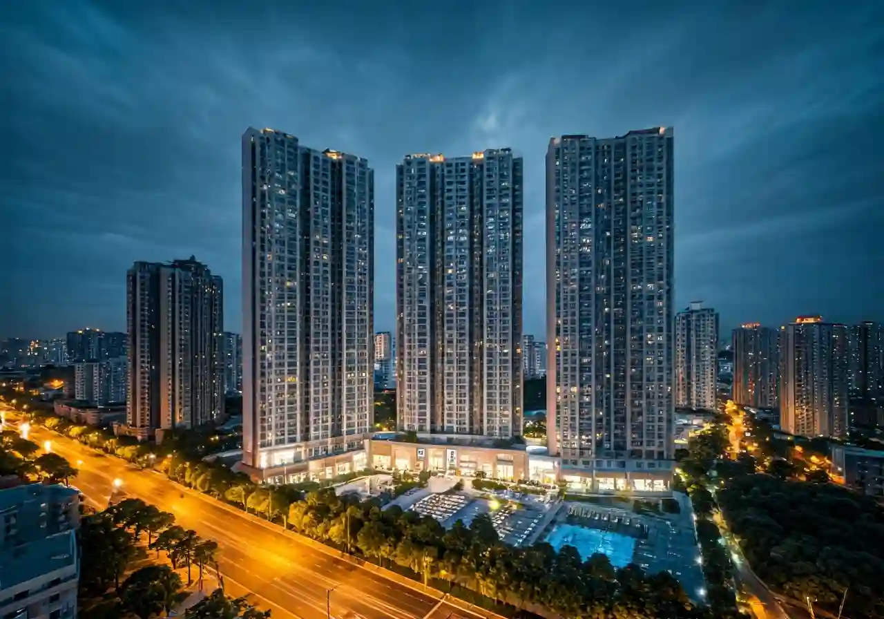 Chung cu Long Bien Central - canh dem