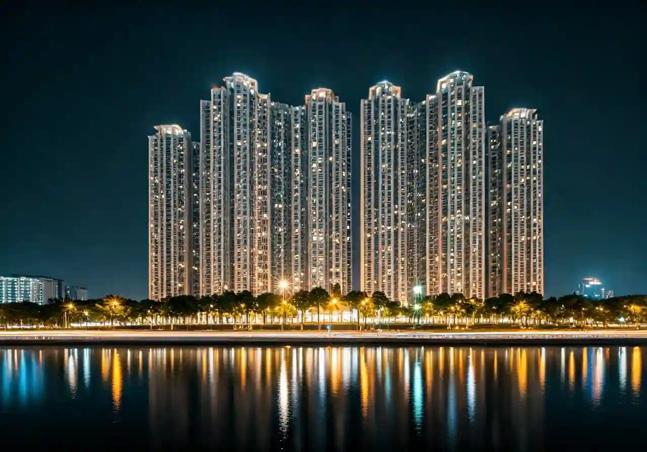 Chung cu Lumi Ha Noi - canh dem