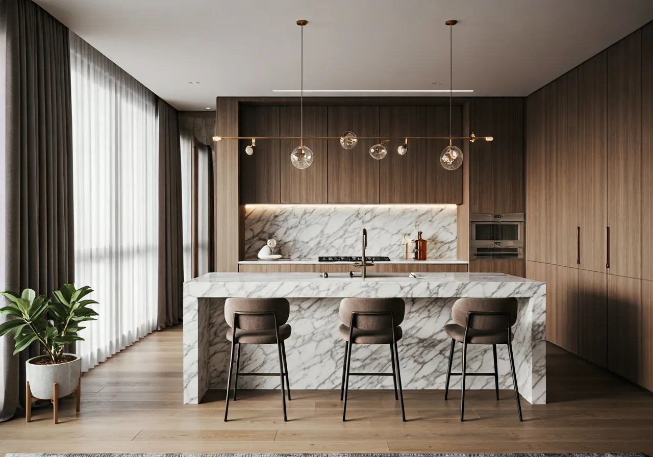 Chung cu Manhattan Tower - thiet ke bep