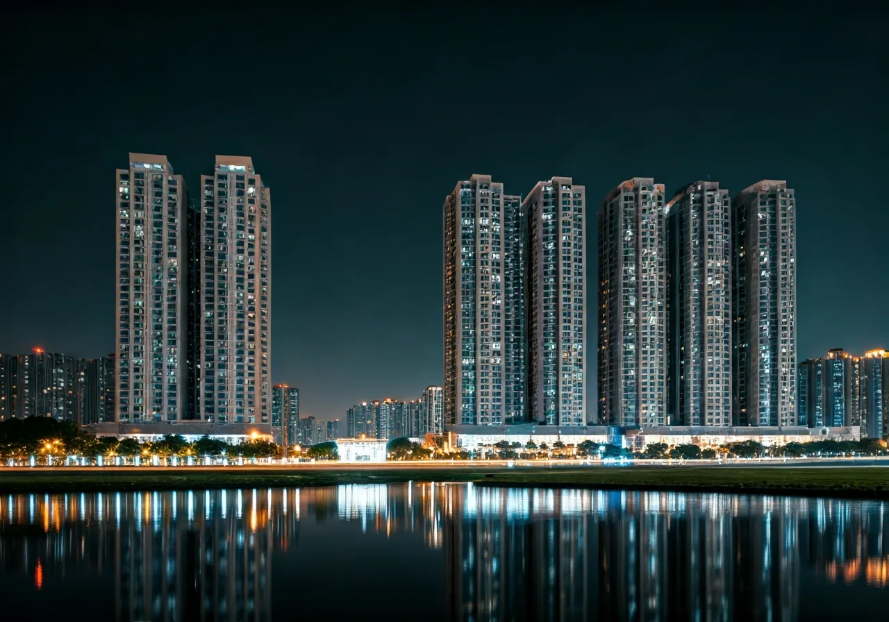 Chung cu Manhattan Tower - canh dem