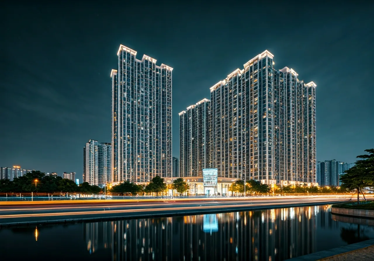 Chung cu Me Tri Plaza - canh dem