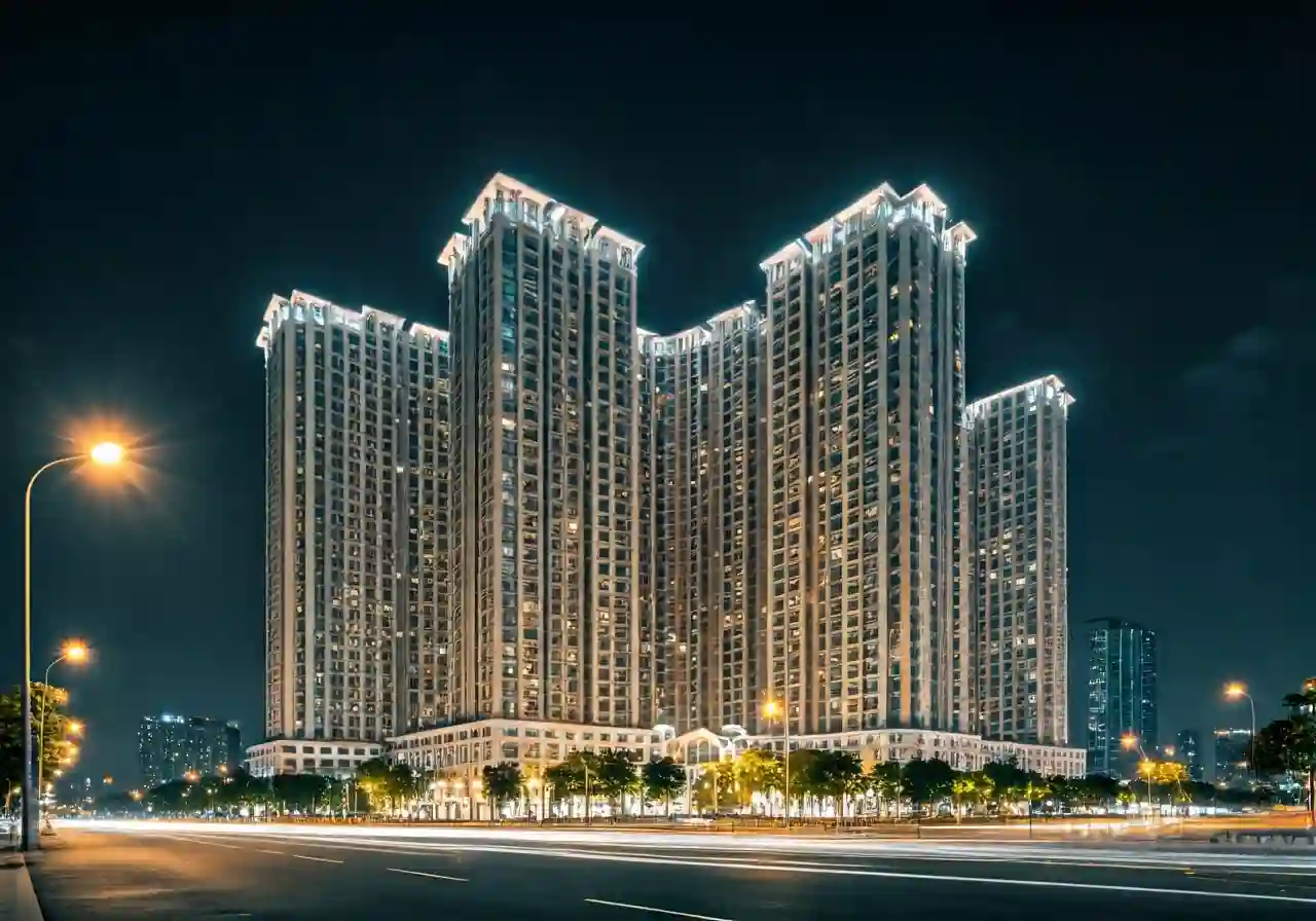 Chung cu New House Xa La - canh dem