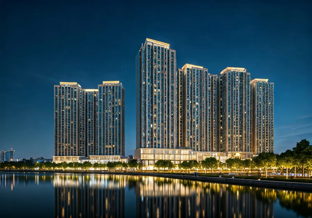 Chung cu New Space My Dinh - canh dem