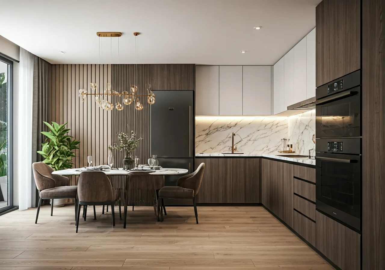 Chung cu Newsky Complex - thiet ke bep