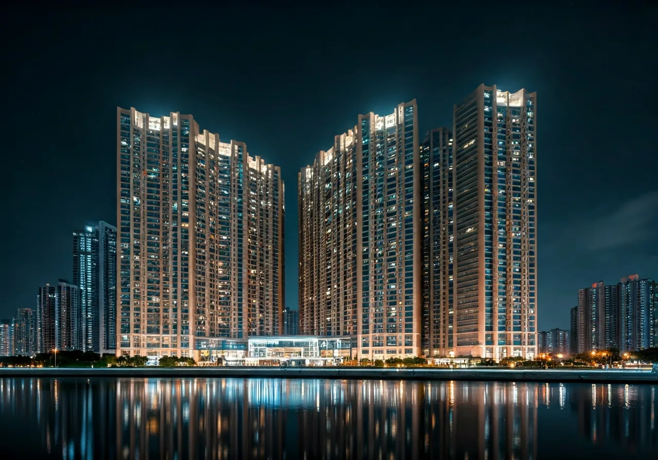 Chung cu Newsky Complex - canh dem