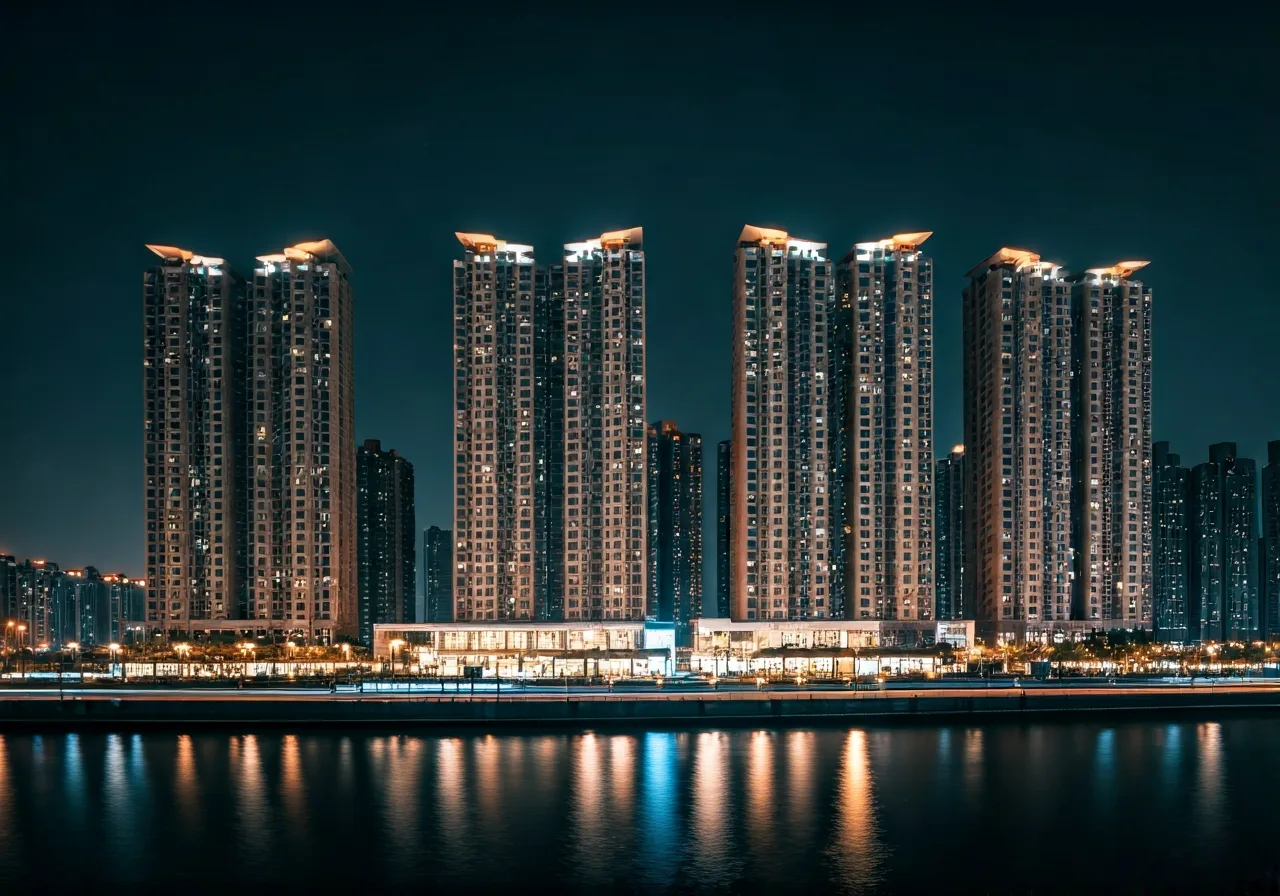Chung cu Oriental Plaza - canh dem