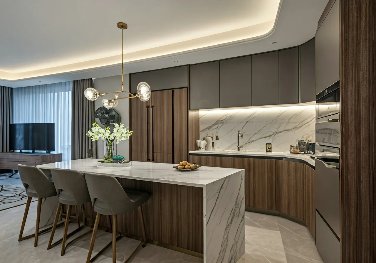 Chung cu Oriental Westlake - thiet ke bep