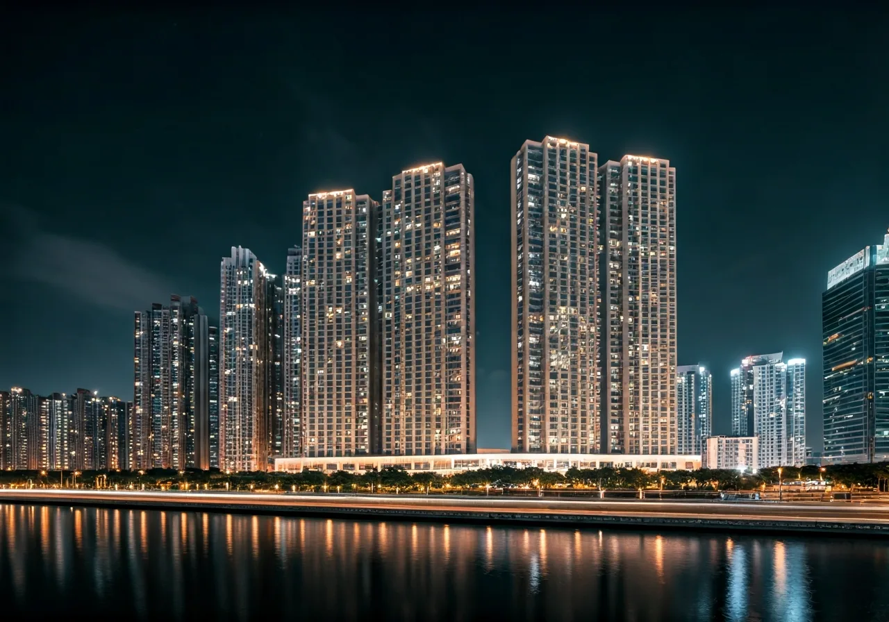 Chung cu Pandora Residence - canh dem