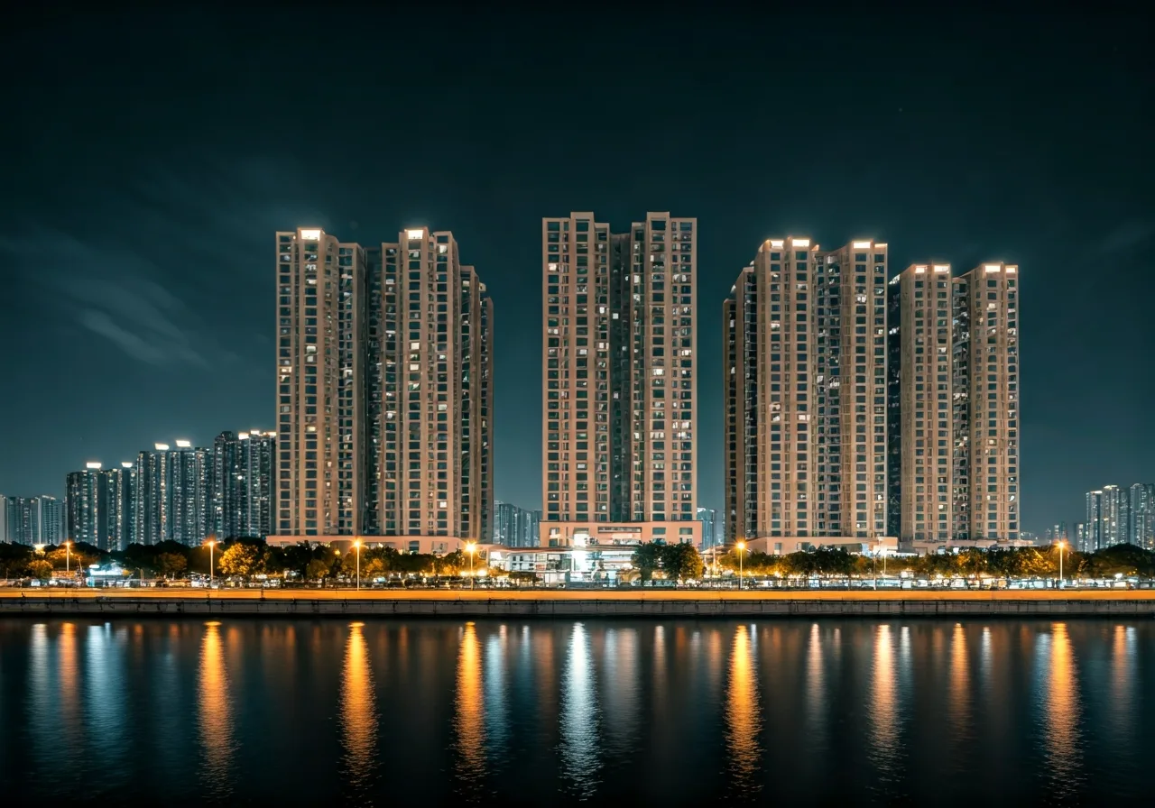 Chung cu Panorama Riverside - canh dem