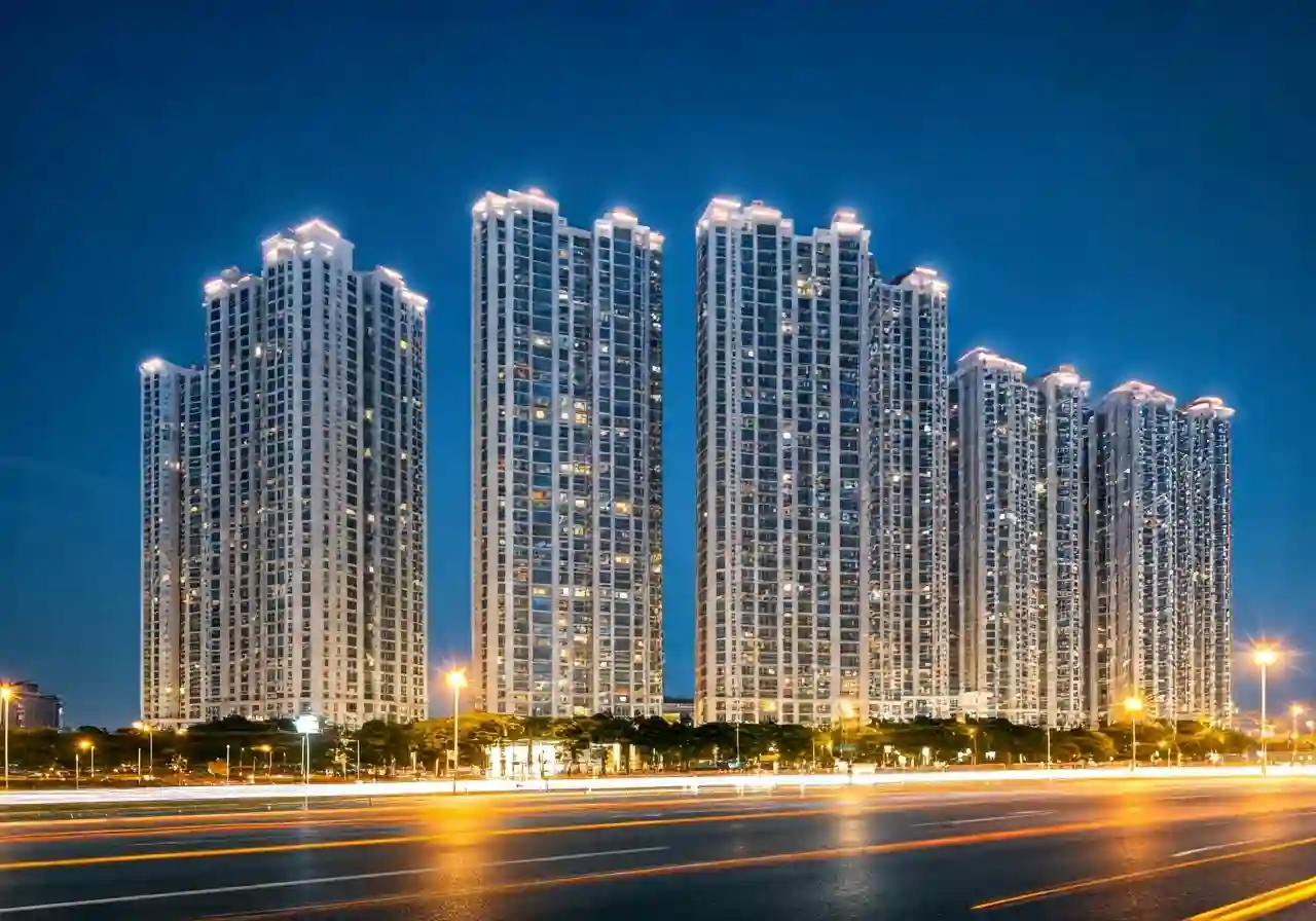 Chung cu Park Kiara Quan Ha Dong Ha Noi - canh dem