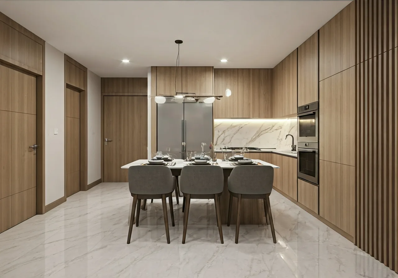 Chung cu Phu Luong Residence - thiet ke bep