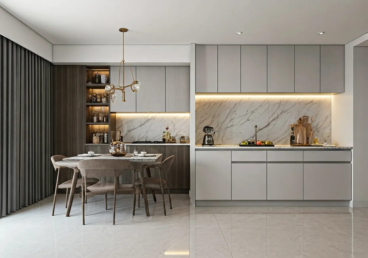 Chung cu Phuong Dong Green Home - thiet ke bep