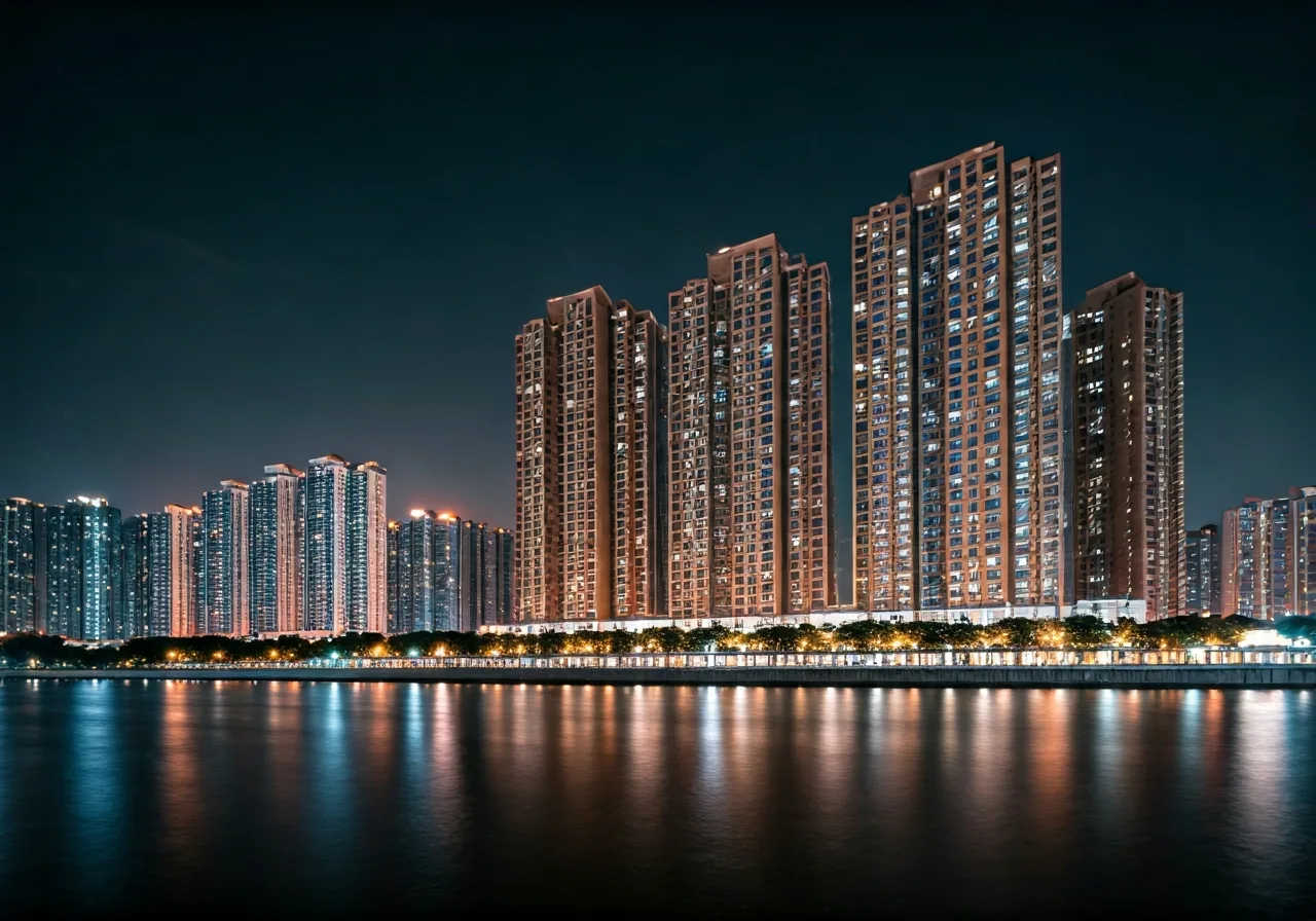 Chung cu Red River View - canh dem