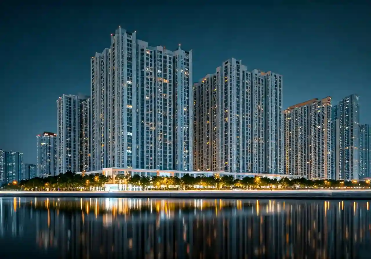 Chung cu Rice City Thach Ban - canh dem