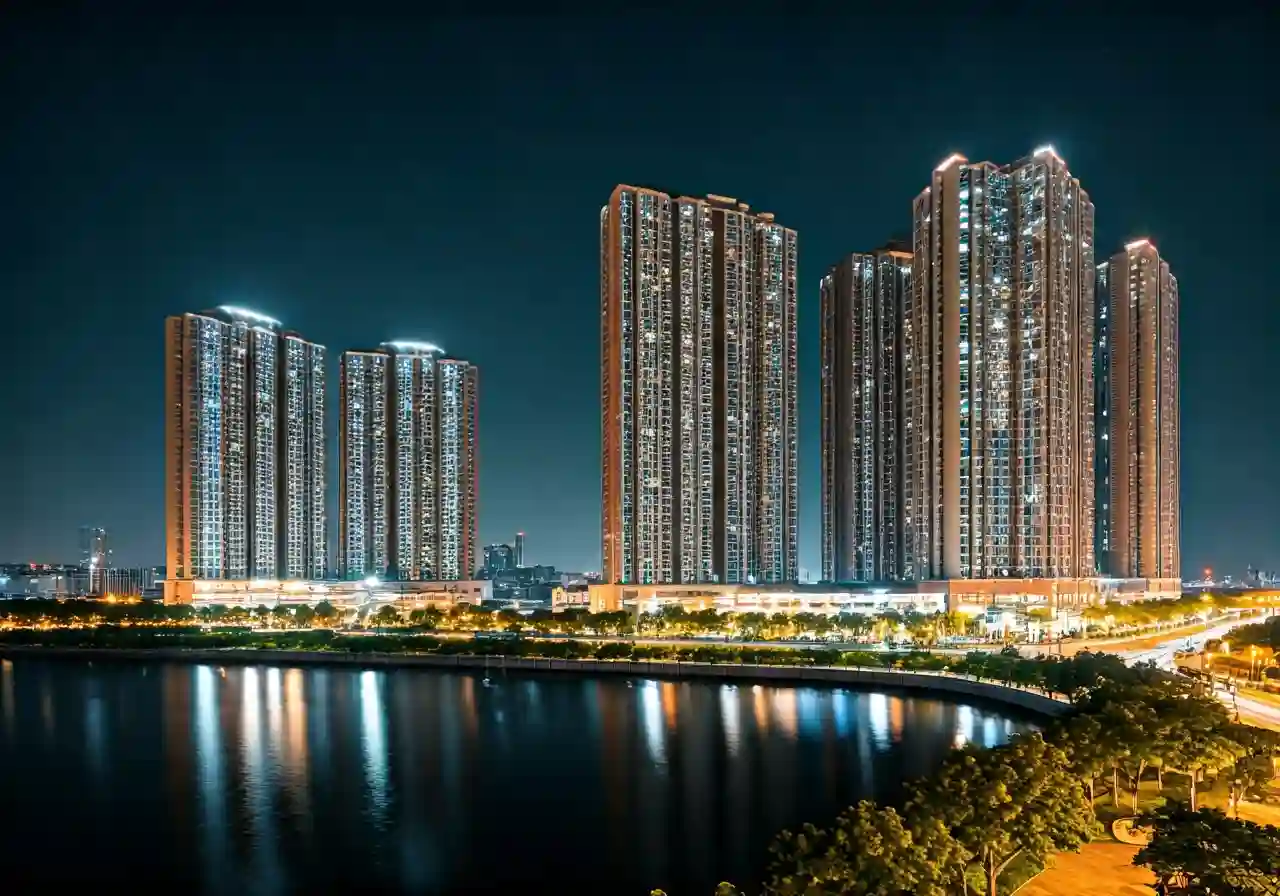 Chung cu Rice City To Huu - canh dem
