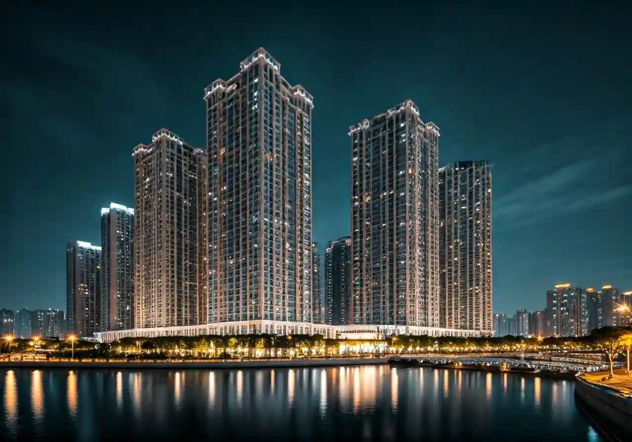 Chung cu Roman Plaza - canh dem