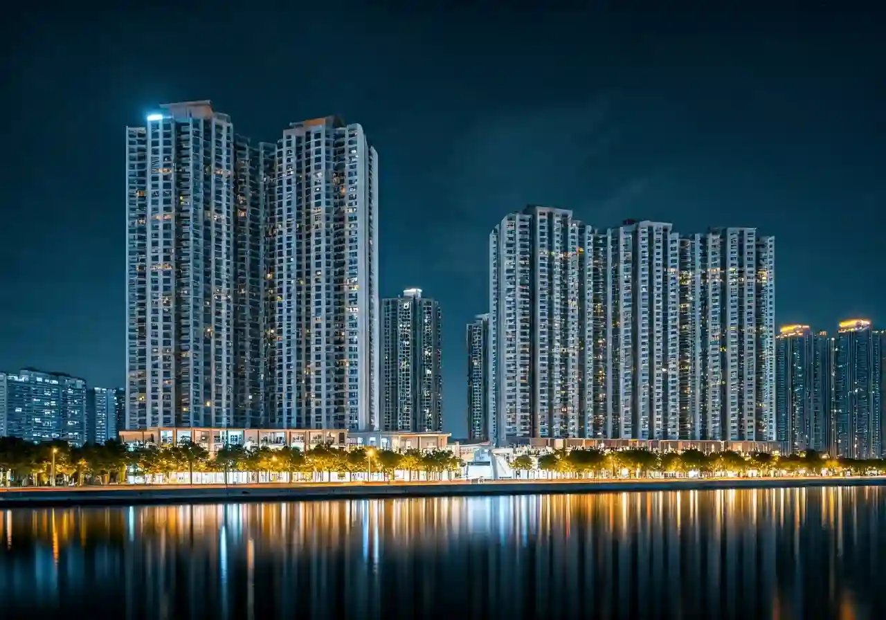 Chung cu Ruby City Long Bien - canh dem