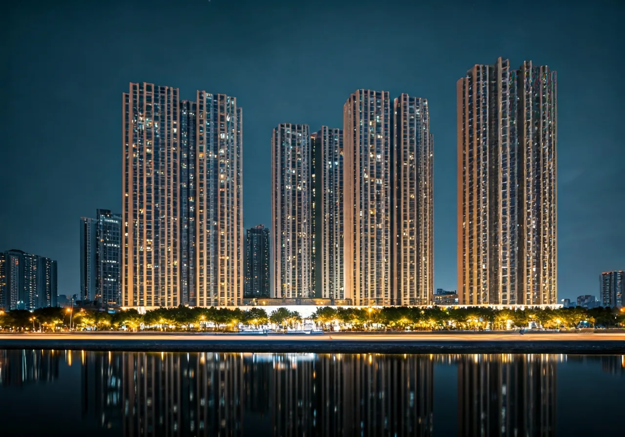 Chung cu Ruby Park Quan Long Bien Ha Noi - canh dem