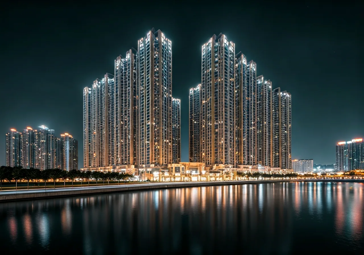 Chung cu Ruby Towers - canh dem