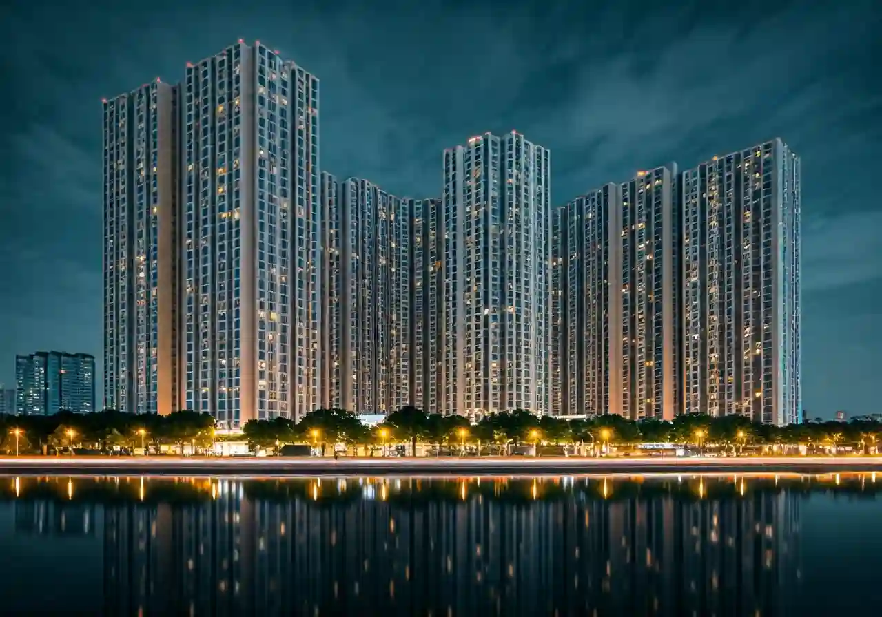 Chung cu Seven Star Quan Cau Giay Ha Noi - canh dem