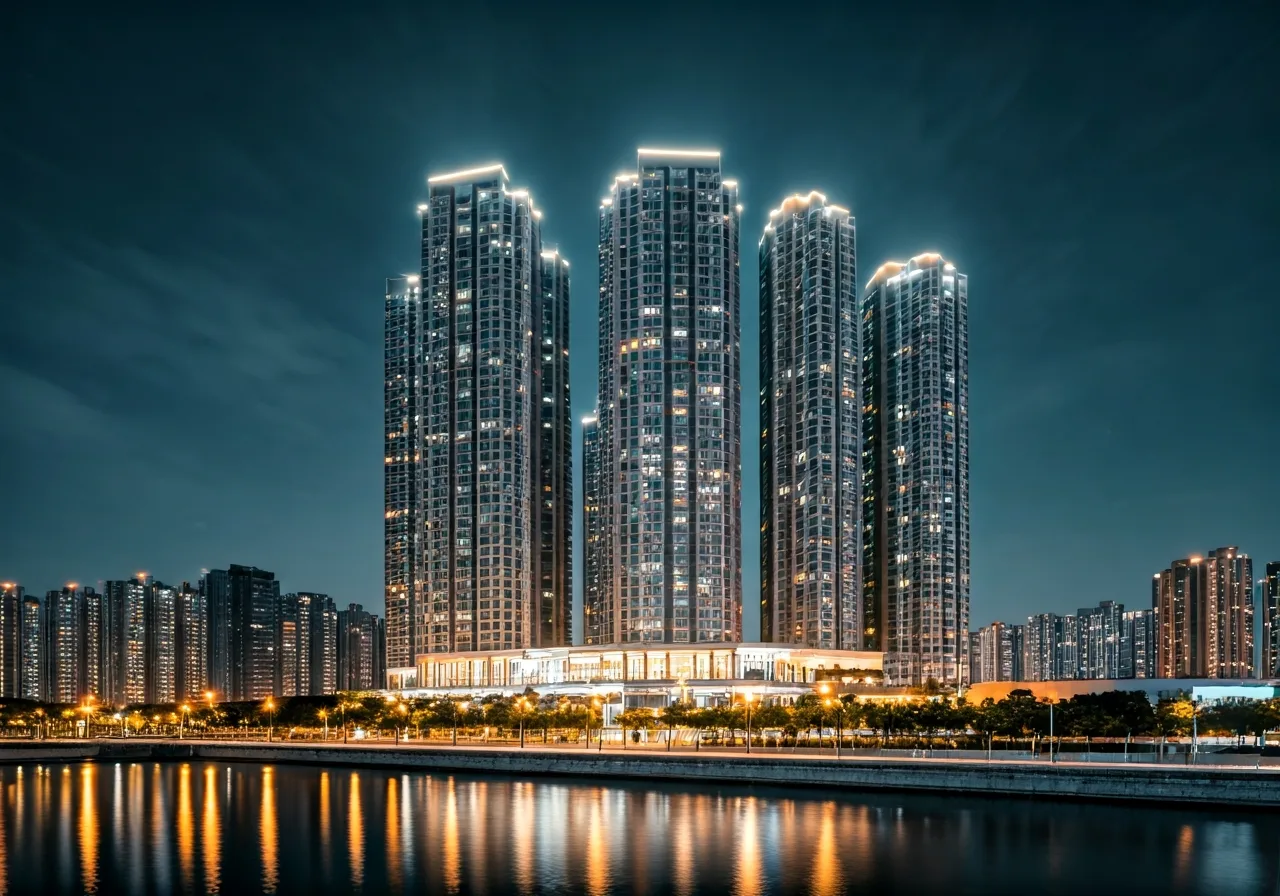 Chung cu Sky Central - canh dem